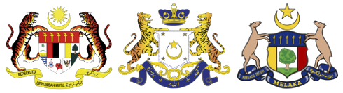Jata Malaysia, Johor dan Melaka
